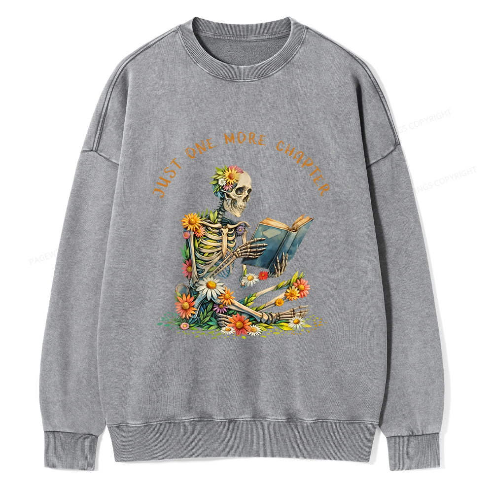 Pagewings  Just More Chapter Unisex Washed Sweatshirt