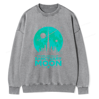Pagewings Sanctuary Moon Unisex Washed Sweatshirt