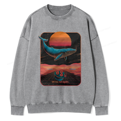 Pagewings Oh No Not Again Unisex Washed Sweatshirt