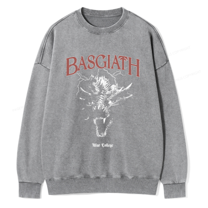 Pagewings Basgiath war college Unisex Washed Sweatshirt