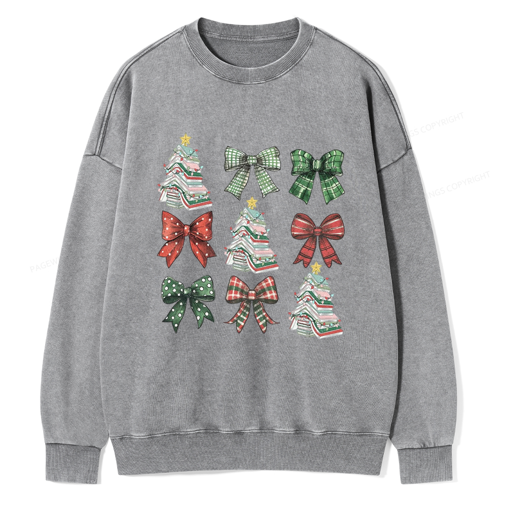 Pagewings Booked for Christmas Unisex Washed Sweatshirt