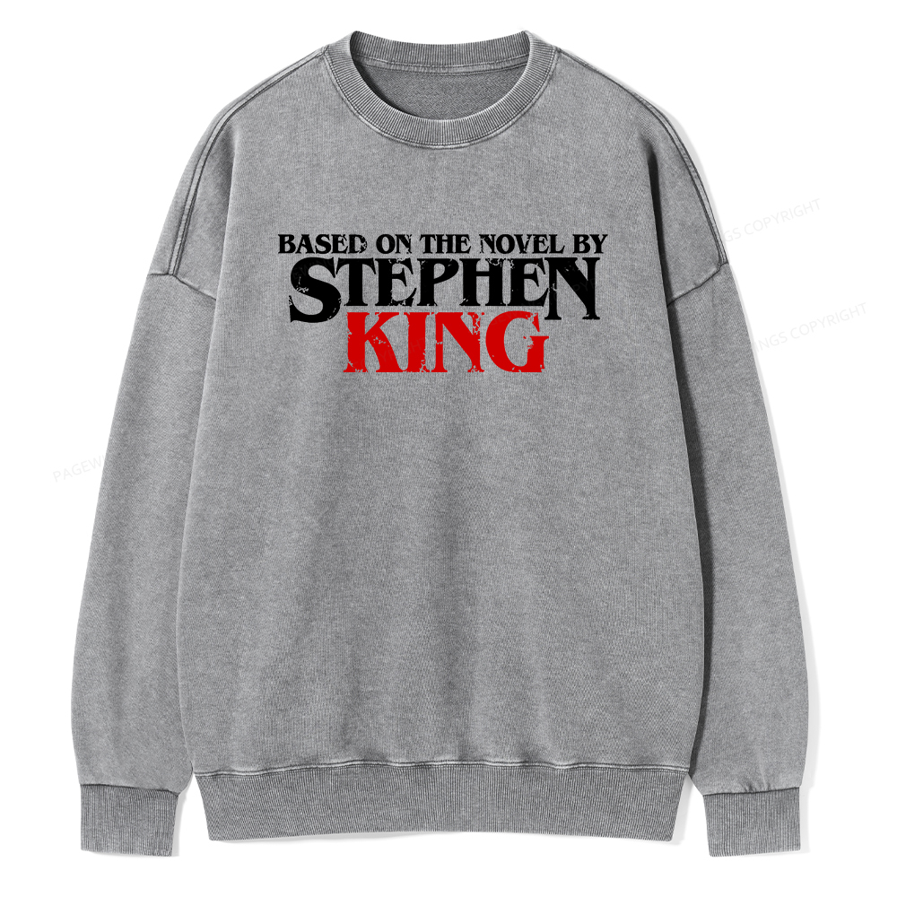 Pagewings Based on the novel by Stephen King Unisex Washed Sweatshirt