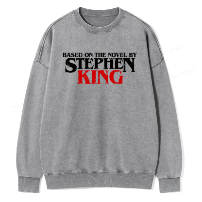 Pagewings Based on the novel by Stephen King Unisex Washed Sweatshirt