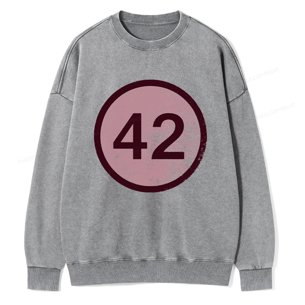 Pagewings 42 Unisex Washed Sweatshirt