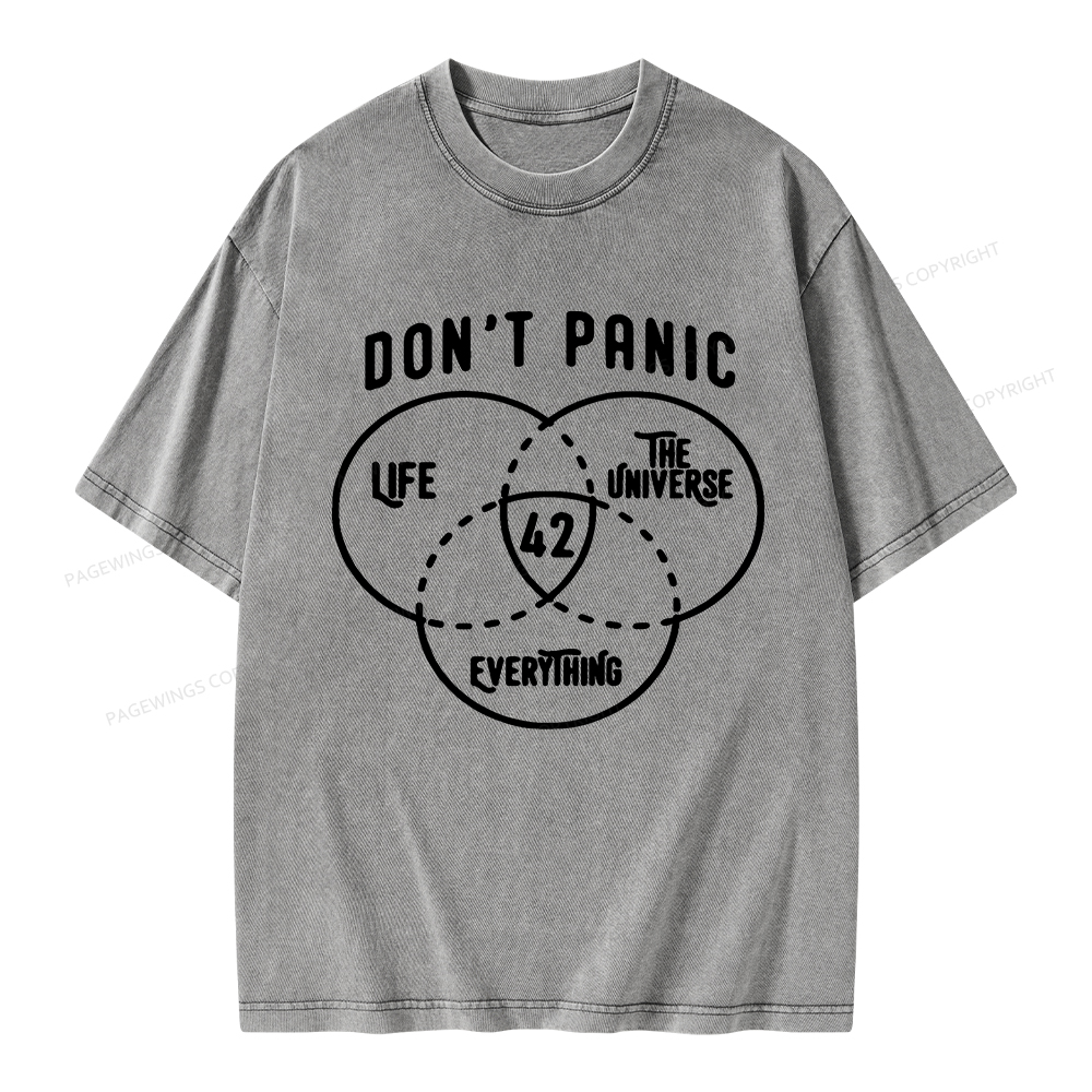 Pagewings 42 is the Answer Unisex Washed T-shirt