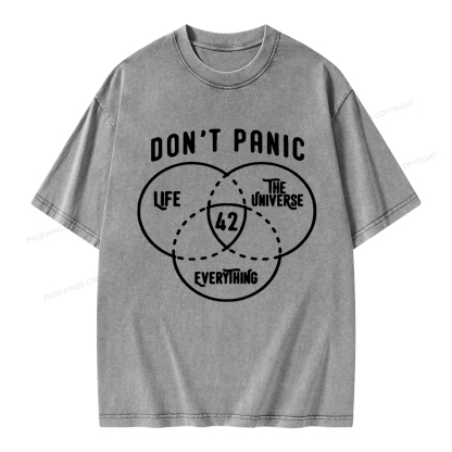 Pagewings 42 is the Answer Unisex Washed T-shirt