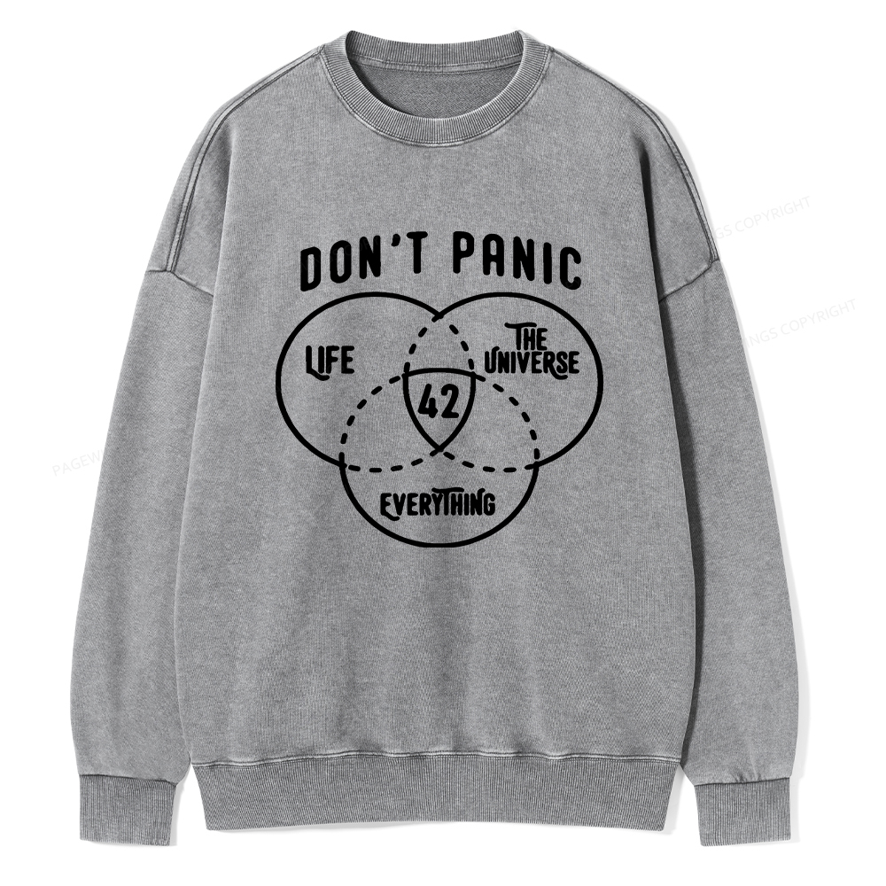 Pagewings 42 is the Answer  Unisex Washed Sweatshirt