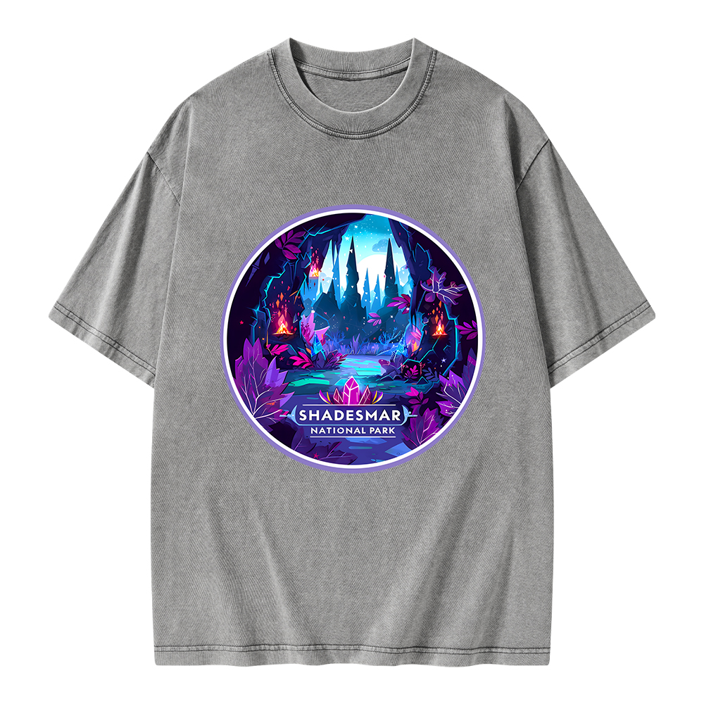 Pagewings Shadesmar National Park Unisex Washed T-shirt