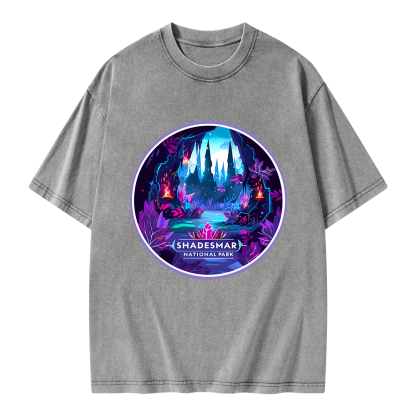 Pagewings Shadesmar National Park Unisex Washed T-shirt