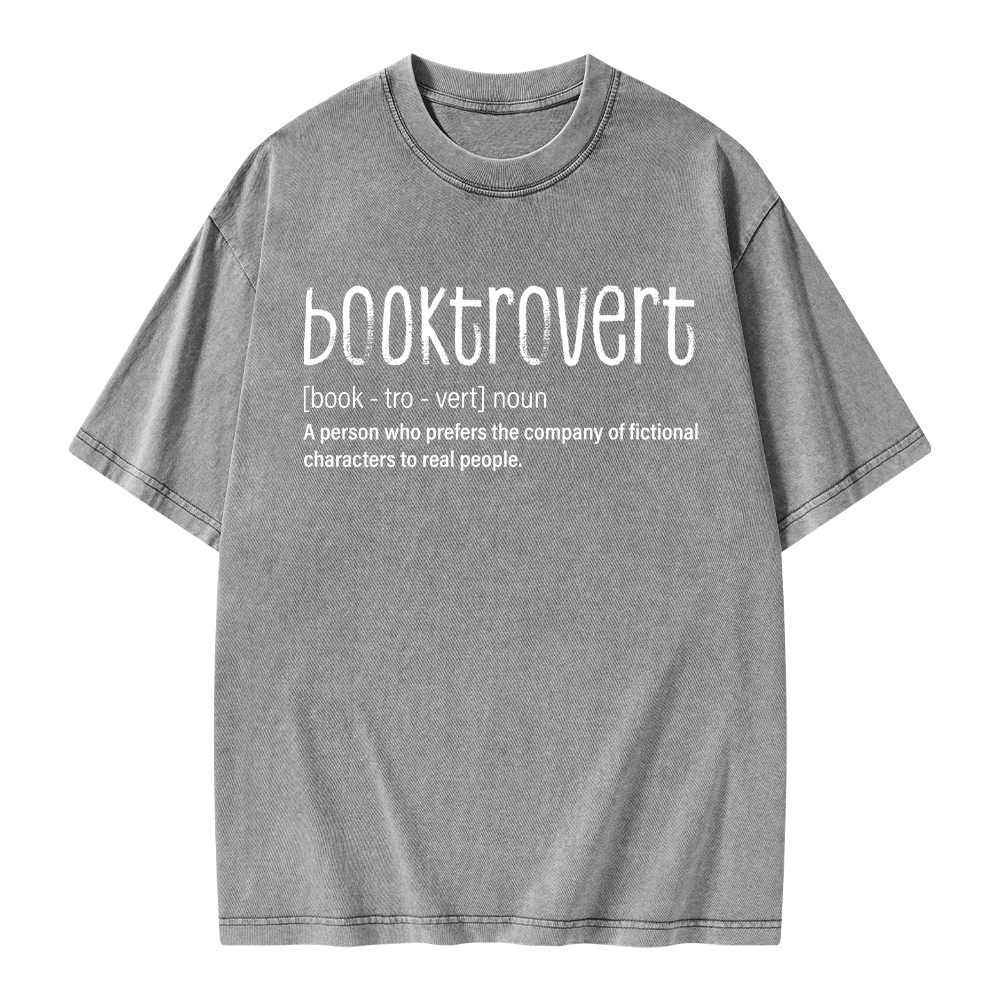 Pagewings Booktrovert Unisex Washed T-shirt
