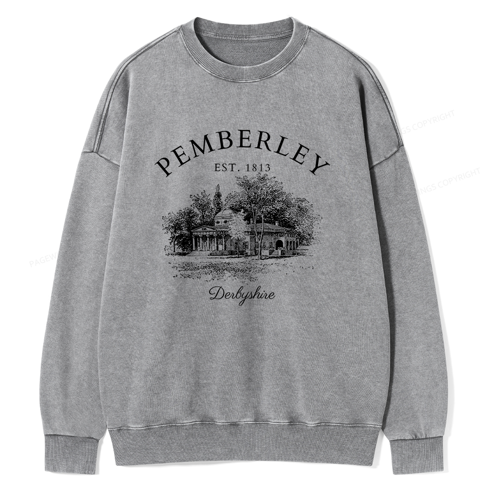 Pagewings Pemberley Unisex Washed Sweatshirt
