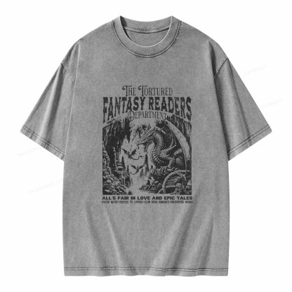 Pagewings Fantasy Reader Shirt Unisex Washed T-shirt