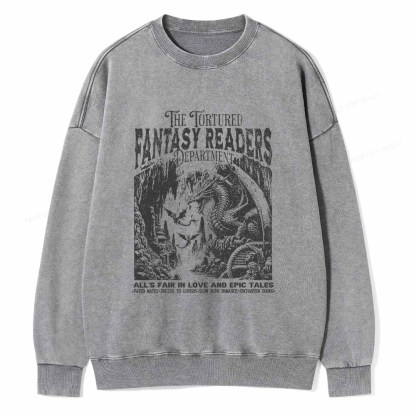 Pagewings Fantasy Reader Shirt Unisex Washed Sweatshirt