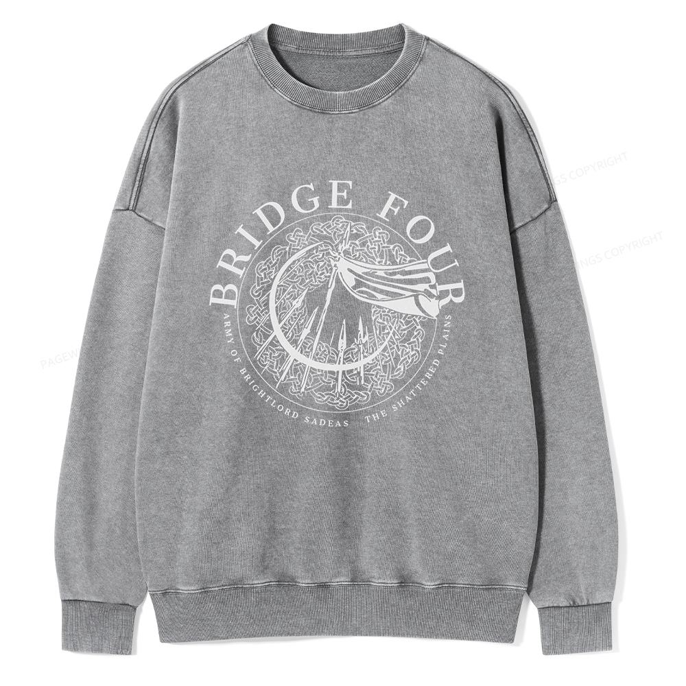 Pagewings Bridge Four Unisex Washed Sweatshirt
