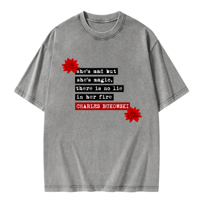 Pagewings She's Mad But Magic Unisex Washed T-shirt