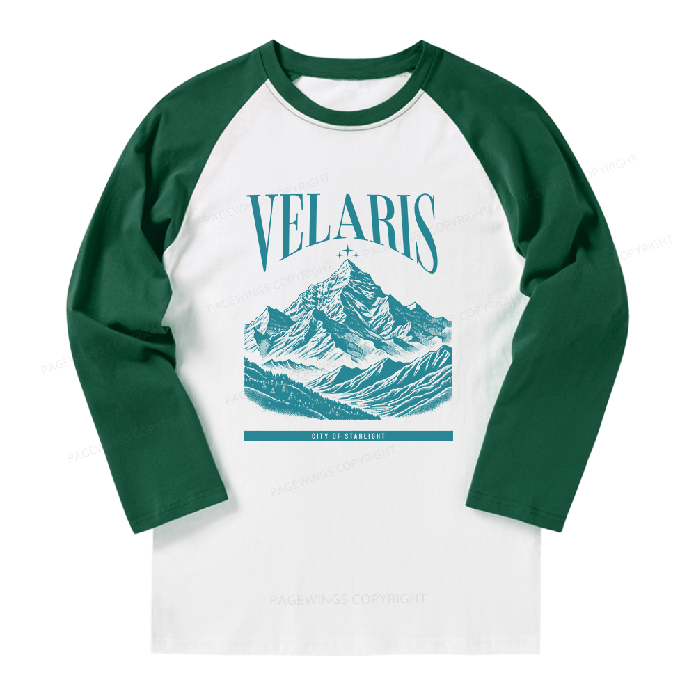 Pagewings Velaris Acotar Long Sleeve Raglan T-shirt