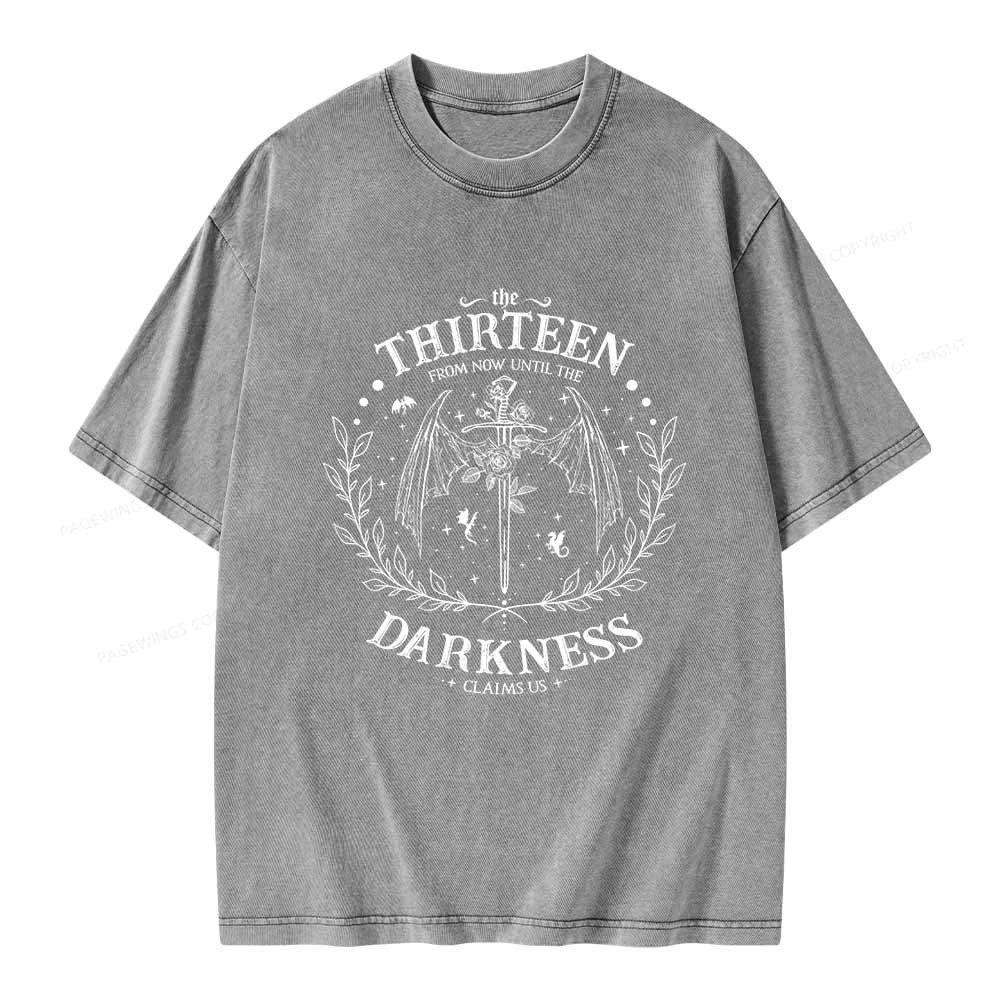 Pagewings The Thirteen Throne Of Glass Unisex Washed T-shirt