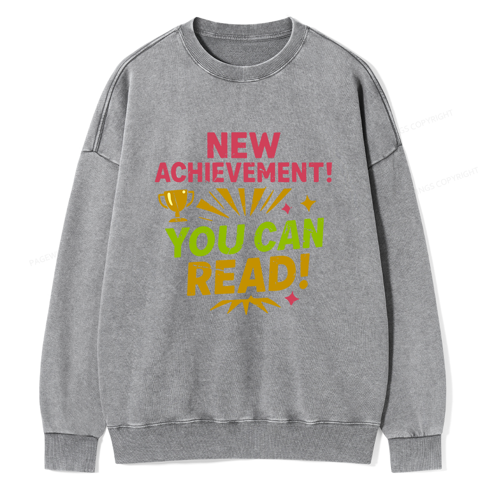 Pagewings New Achievement Unisex Washed Sweatshirt