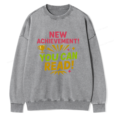 Pagewings New Achievement Unisex Washed Sweatshirt