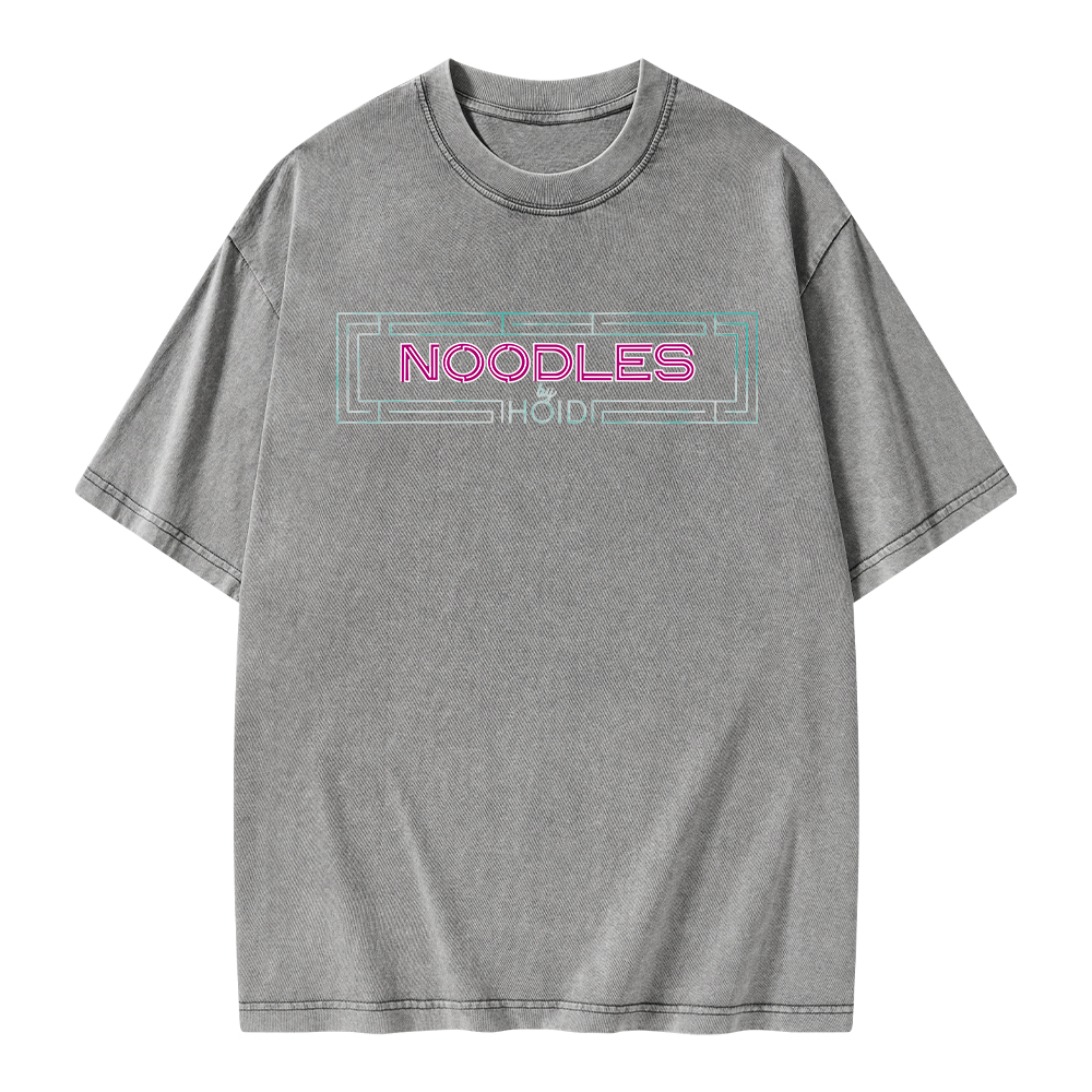 Pagewings Fantasy Book Noodles Unisex Washed T-shirt