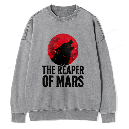 Pagewings The Reaper of Mars Unisex Washed Sweatshirt