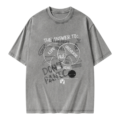 Pagewings The Answer Is 42 Unisex Washed T-shirt