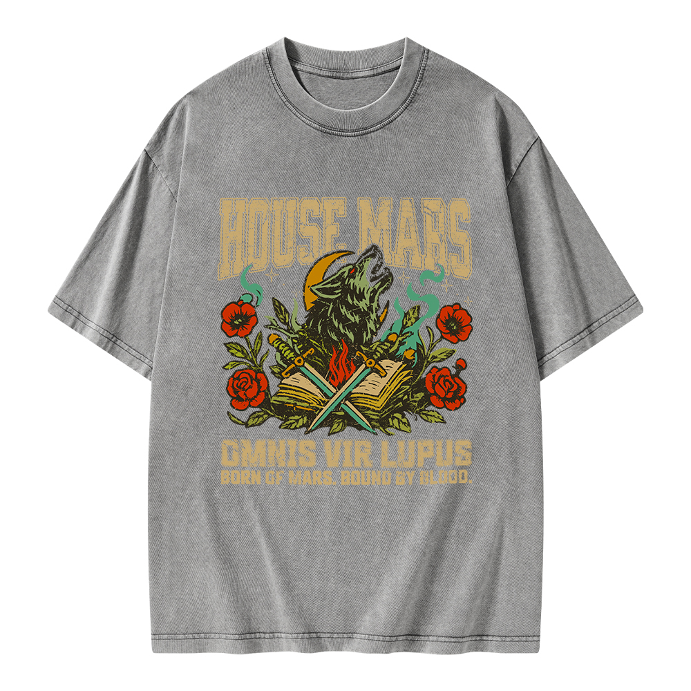 Pagewings House Mars Unisex Washed T-shirt