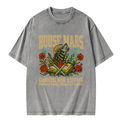 Pagewings House Mars Unisex Washed T-shirt