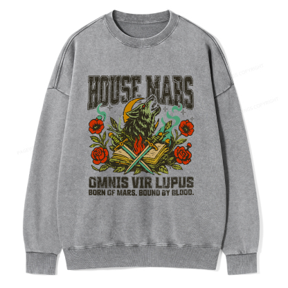 Pagewings House Mars Unisex Washed Sweatshirt