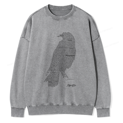 Pagewings The Raven Unisex Washed Sweatshirt