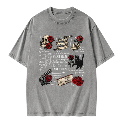 Pagewings Run Little Mouse Unisex Washed T-shirt