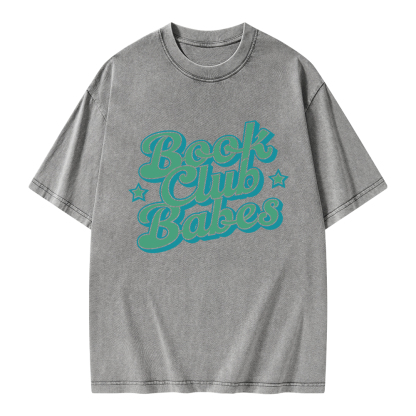 Pagewings Book Club Babes Unisex Washed T-shirt