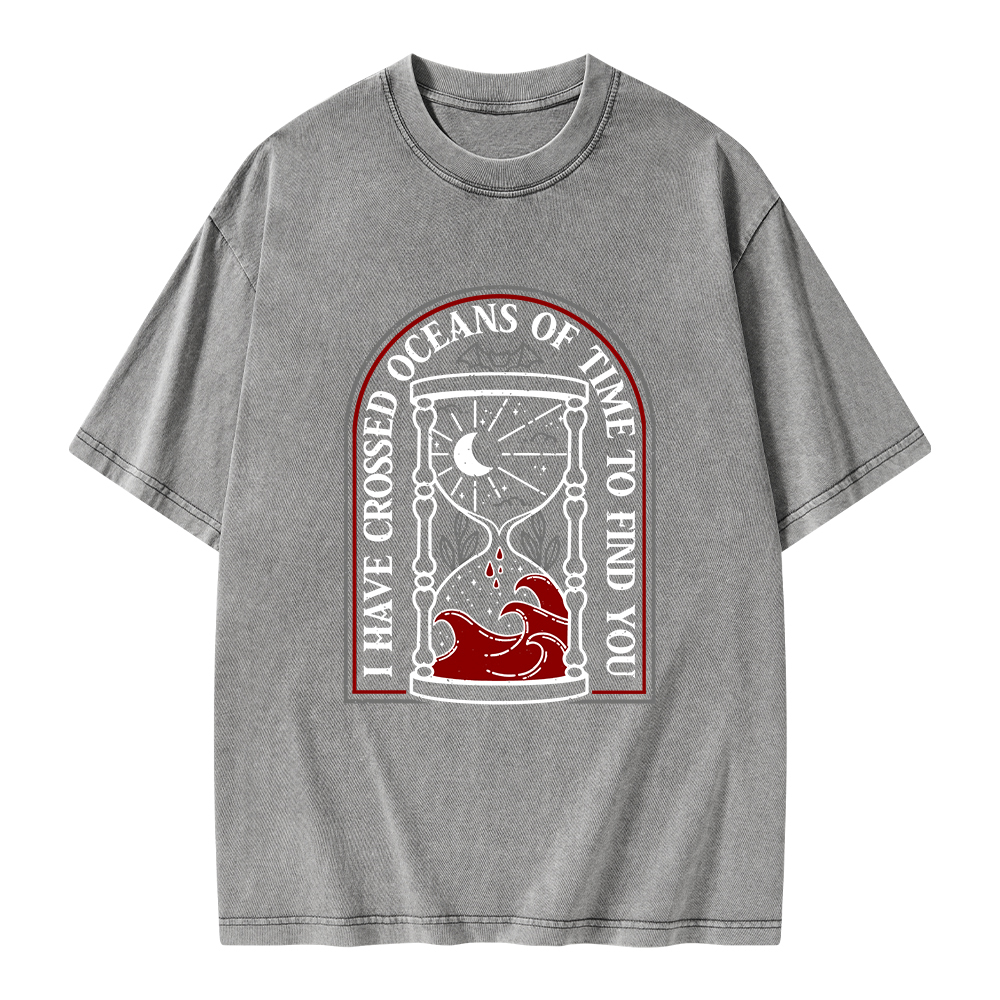 Pagewings I Have Crossed Oceans Of Time Unisex Washed T-shirt