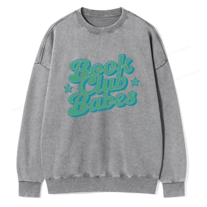 Pagewings Book Club Babes Unisex Washed Sweatshirt