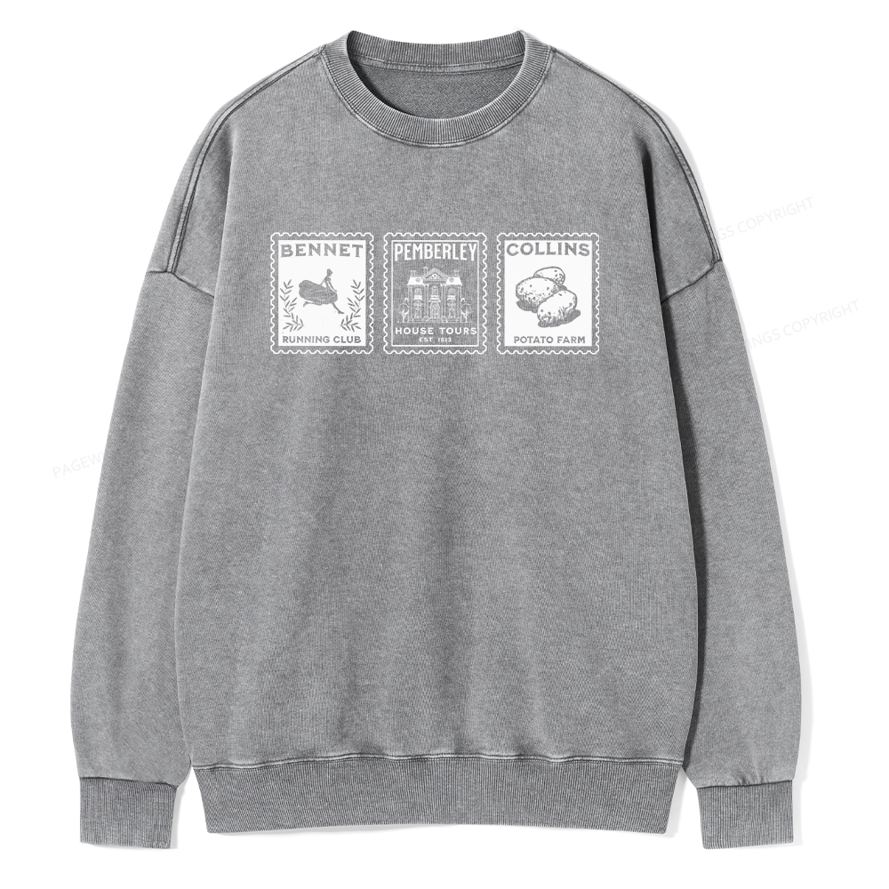 Pagewings The Answer Is Unisex Washed Sweatshirt