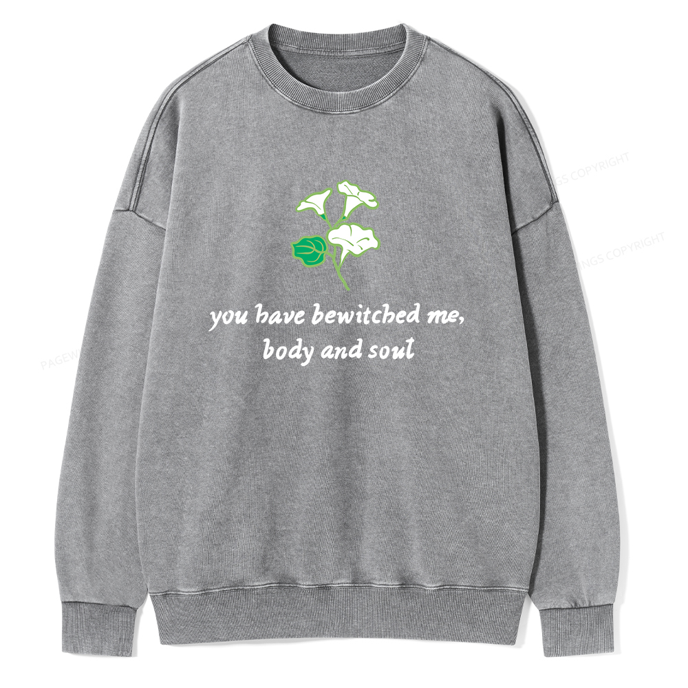 Pagewings You Have Bewitched Me Unisex Washed Sweatshirt