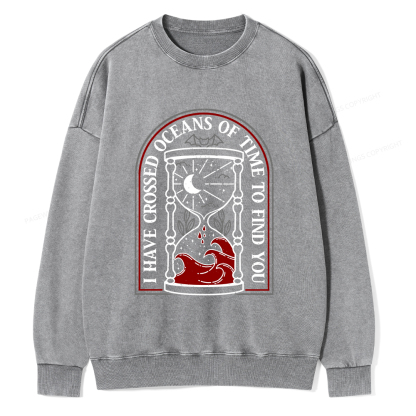 Pagewings I Have Crossed Oceans Of Time Unisex Washed Sweatshirt