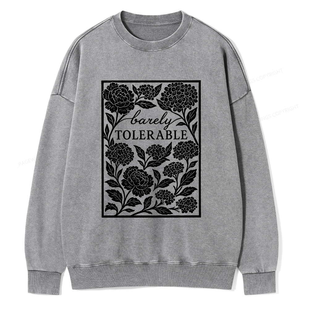 Pagewings Barley Tolerable Unisex Washed Sweatshirt
