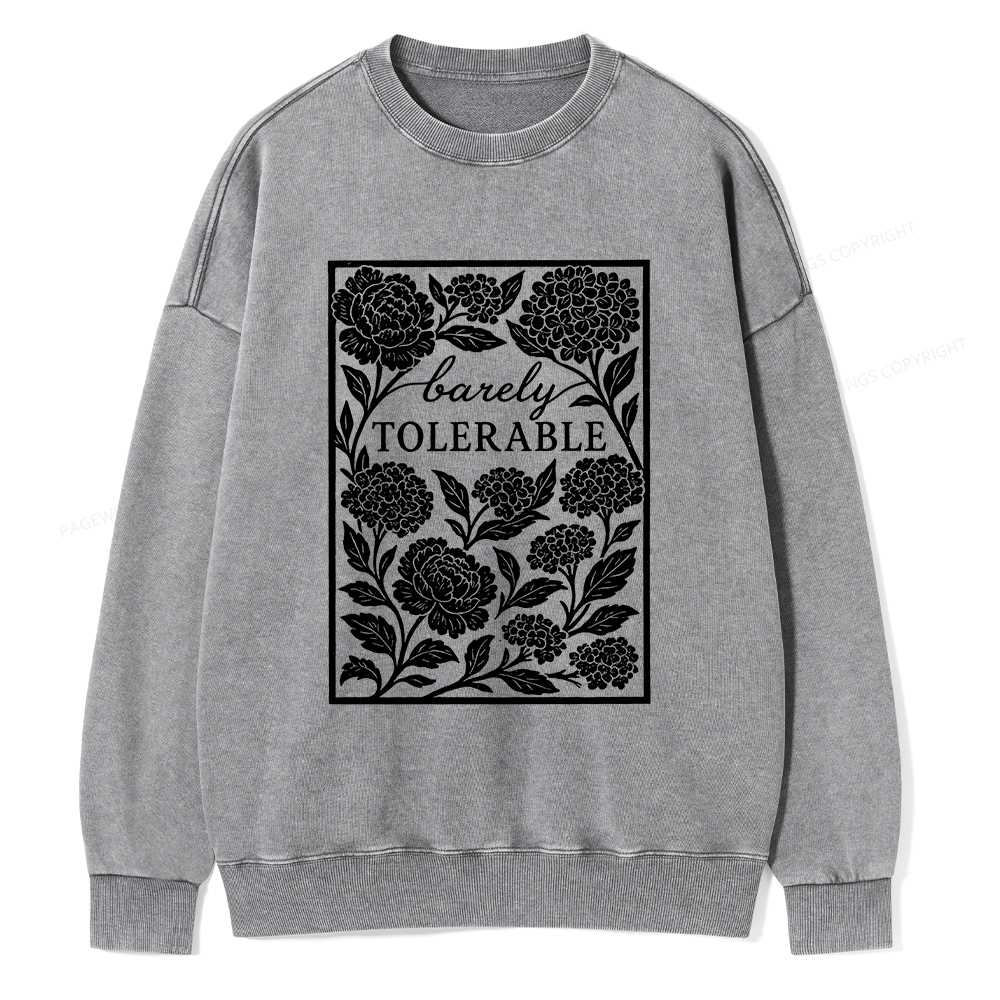 Pagewings Barley Tolerable Unisex Washed Sweatshirt