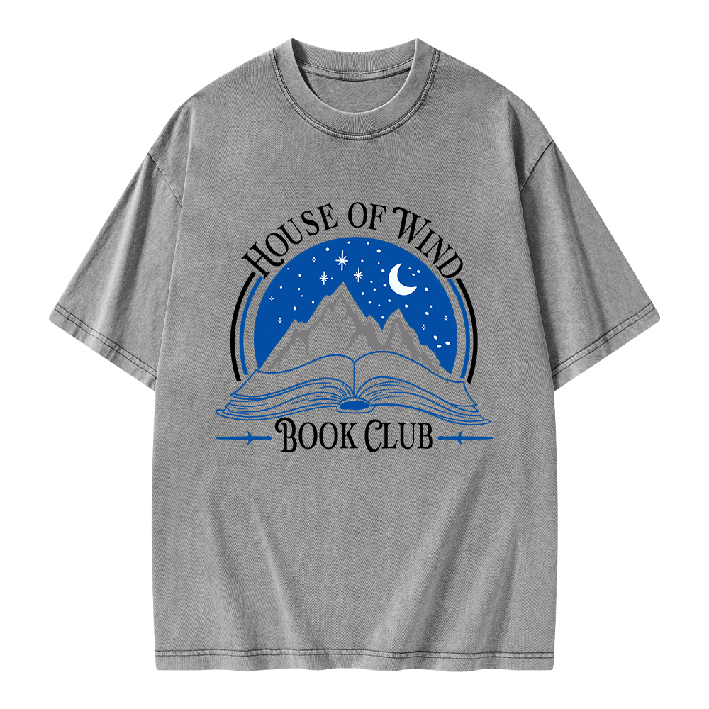 Pagewings House of Wind Book Club Unisex Washed T-shirt