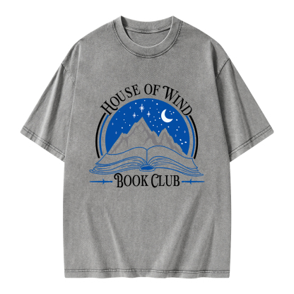 Pagewings House of Wind Book Club Unisex Washed T-shirt