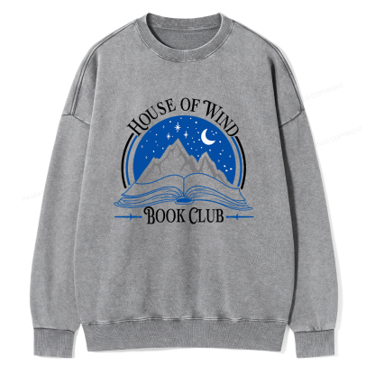 Pagewings House of Wind Book Club Unisex Washed Sweatshirt