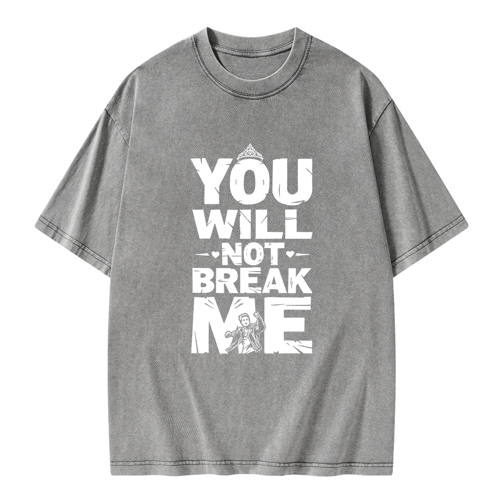 Pagewings You Will Not Break Me Unisex Washed T-shirt