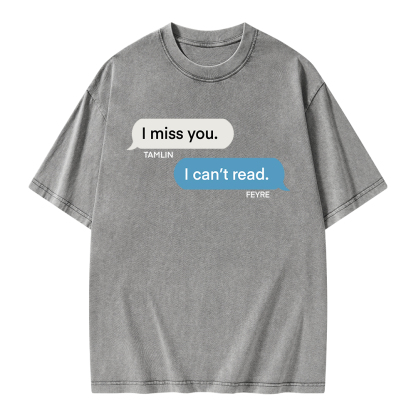 Pagewings  Fantasy I Can’t Read Unisex Washed T-shirt
