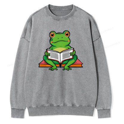 Pagewings reading book T-Shirts Unisex Washed Sweatshirt