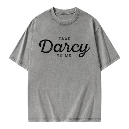 Pagewings Talk Darcy To Me Unisex Washed T-shirt