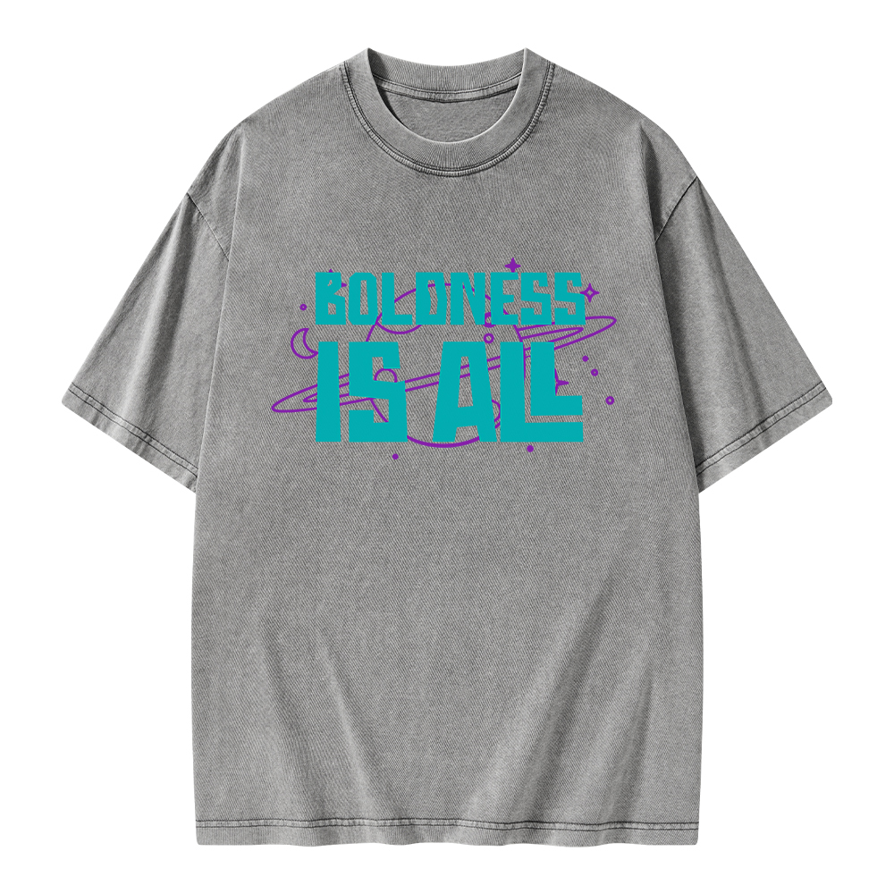 Pagewings Boldness Is All Unisex Washed T-shirt