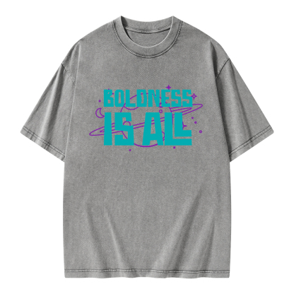 Pagewings Boldness Is All Unisex Washed T-shirt