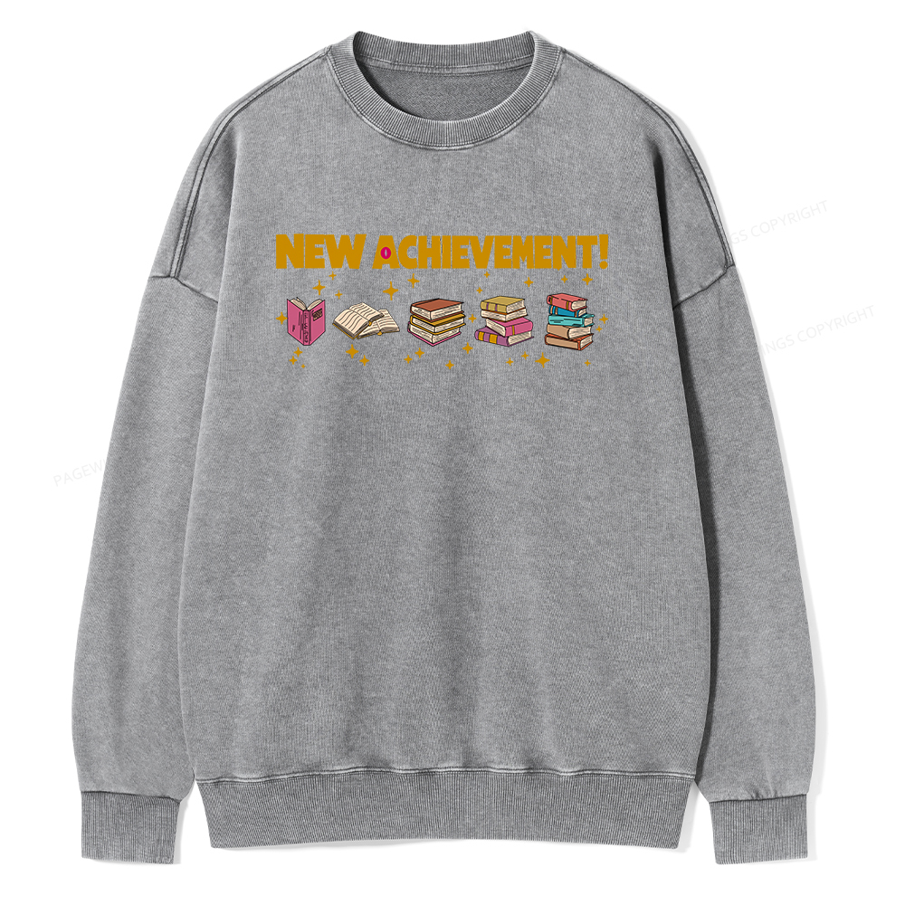 Pagewings New Achievement  Unisex Washed Sweatshirt 