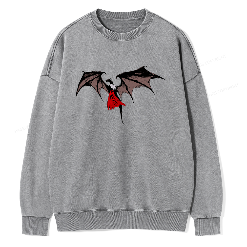 Pagewings Manon Blackbeak Unisex Washed Sweatshirt